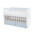 Letto per bambini MATRIX NEW white+baby blue /telaio a doghe - livello 2/